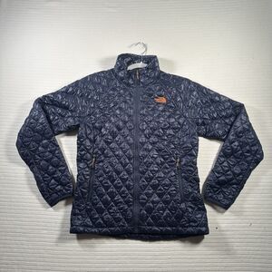 The North Face Women’s Medium Navy Blue Quilted Insulated Jacket Full Zip